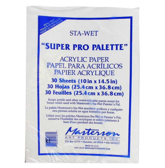 Mastersons Sta Wet 'Super Pro' Membrane Acrylic 30 Sheets