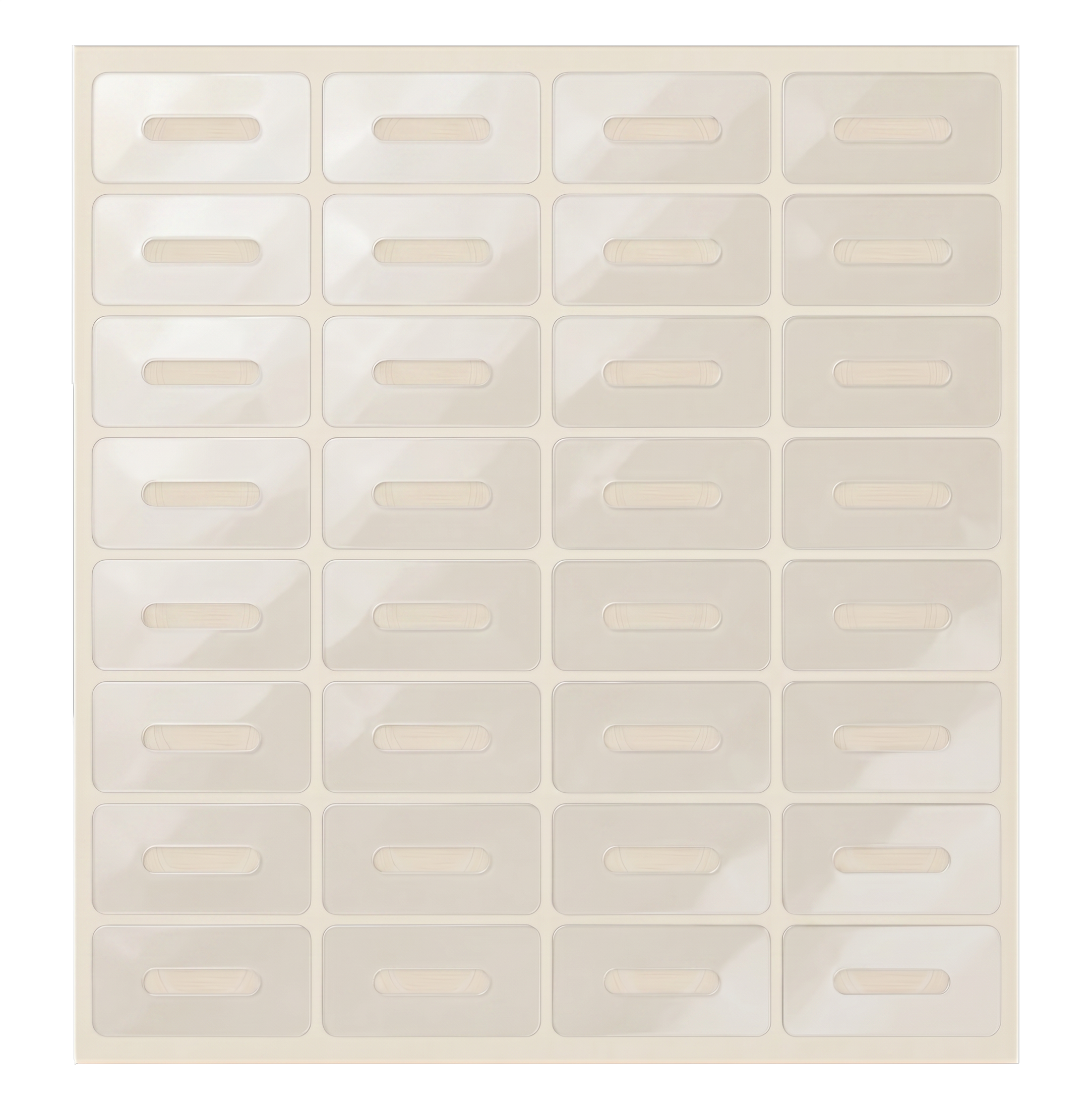Reinforcers Clear Plastic - Slotted Sheet 512
