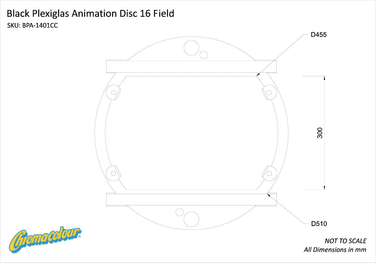 Black Plexiglas Animation Disc - 15F