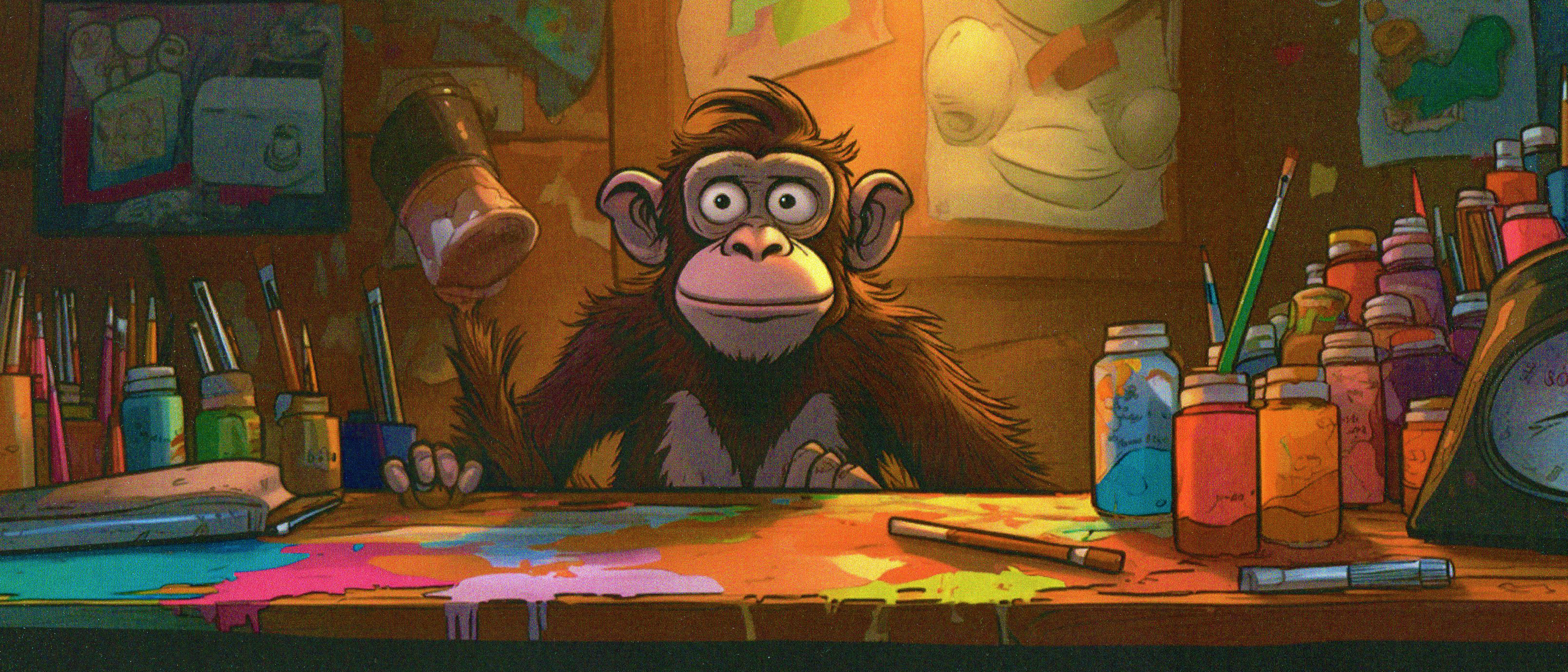 Painting on Anmiation Cel