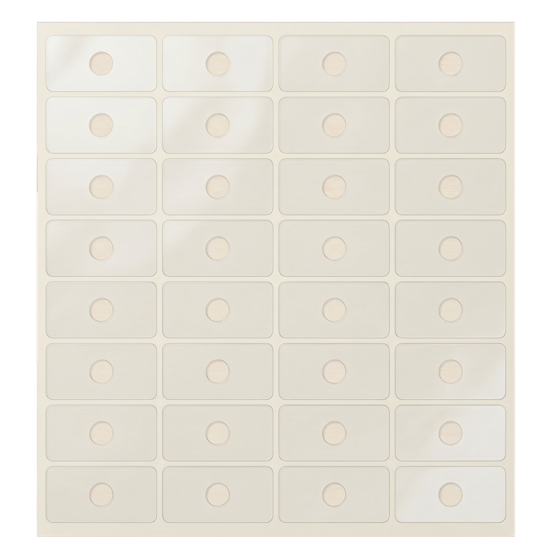 Reinforcers Clear Plastic - Round Sheet 512
