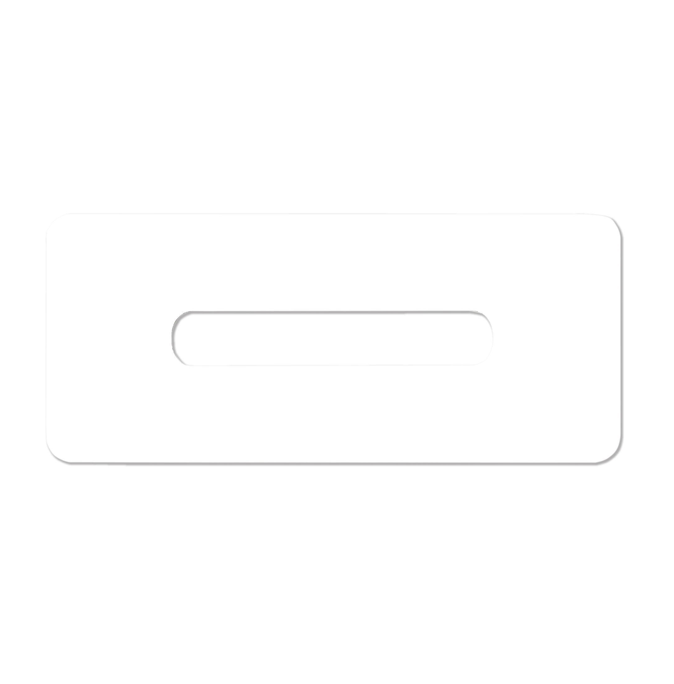 White Animation Punched Paper Slotted Hole Protector.