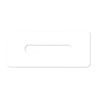 White Animation Punched Paper Slotted Hole Protector.