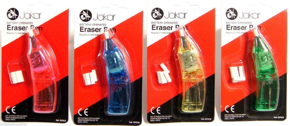 Jakar Battery Eraser Pen - Yellow
