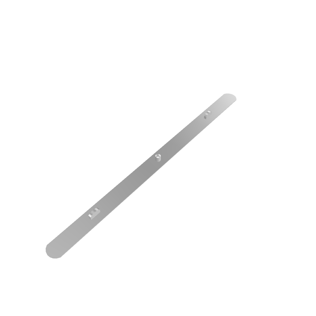 3D Model of the Chromacolour Chrome 3-Pin Peg Bar